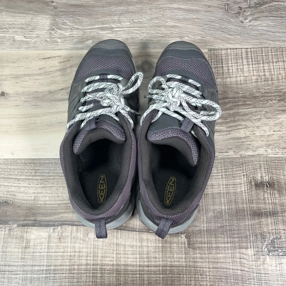 KEEN Oakridge Hiking Shoes Womens 7 Low Top Trail Sneakers Gray Purple EUC